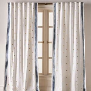 Anthropologie Icon Sun Curtain Panels – Embroidered – Set of 2 – NWT